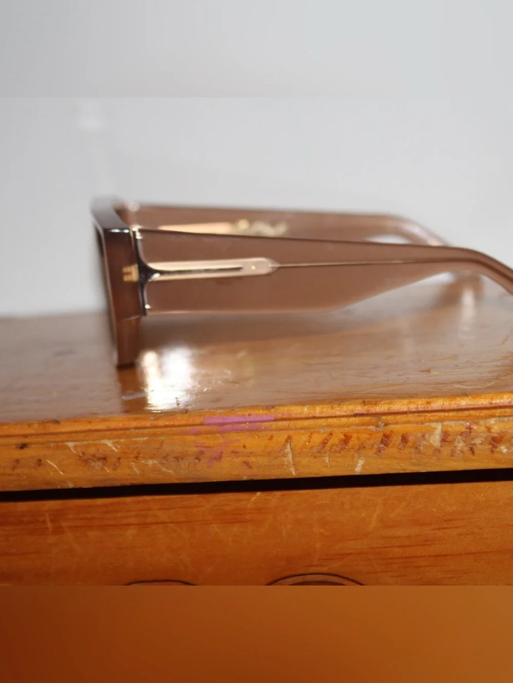 DEZI Brown Tinted Oversized Square Sunglasses for Men